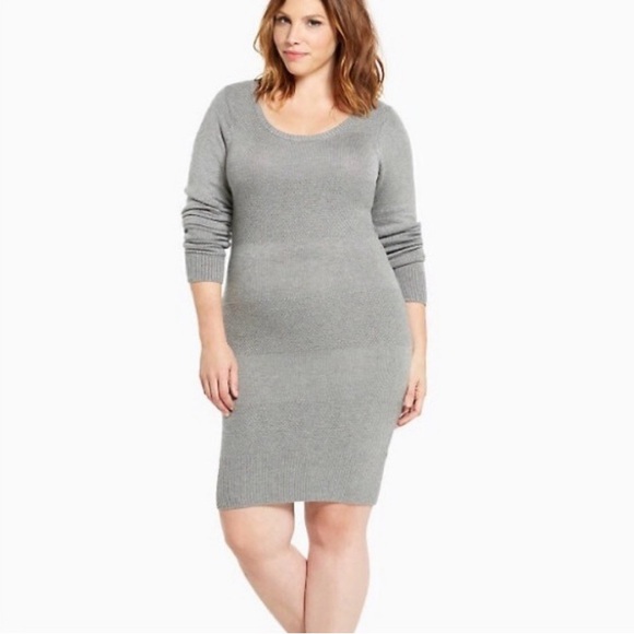 Torrid Glam Rock Striped Sweater Dress - Picture 1 of 6